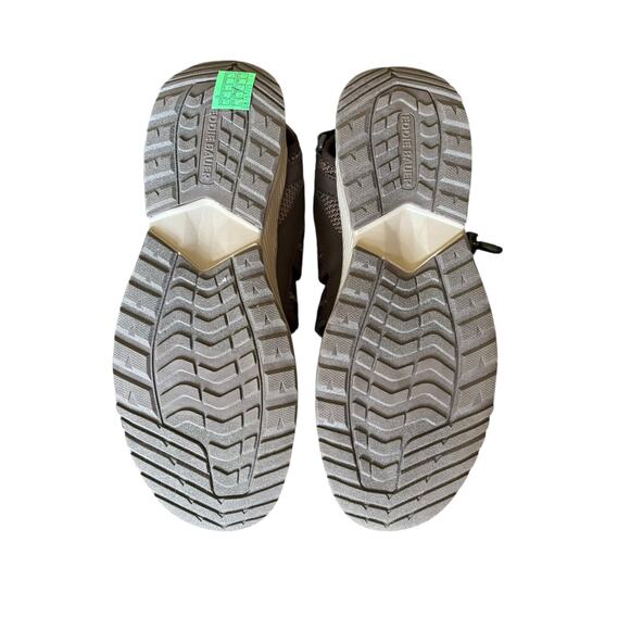 NWOB Eddie Bauer Yesler Fisherman Sandals Men 12M Brown Burgundy Leather Comfort - Picture 6 of 7